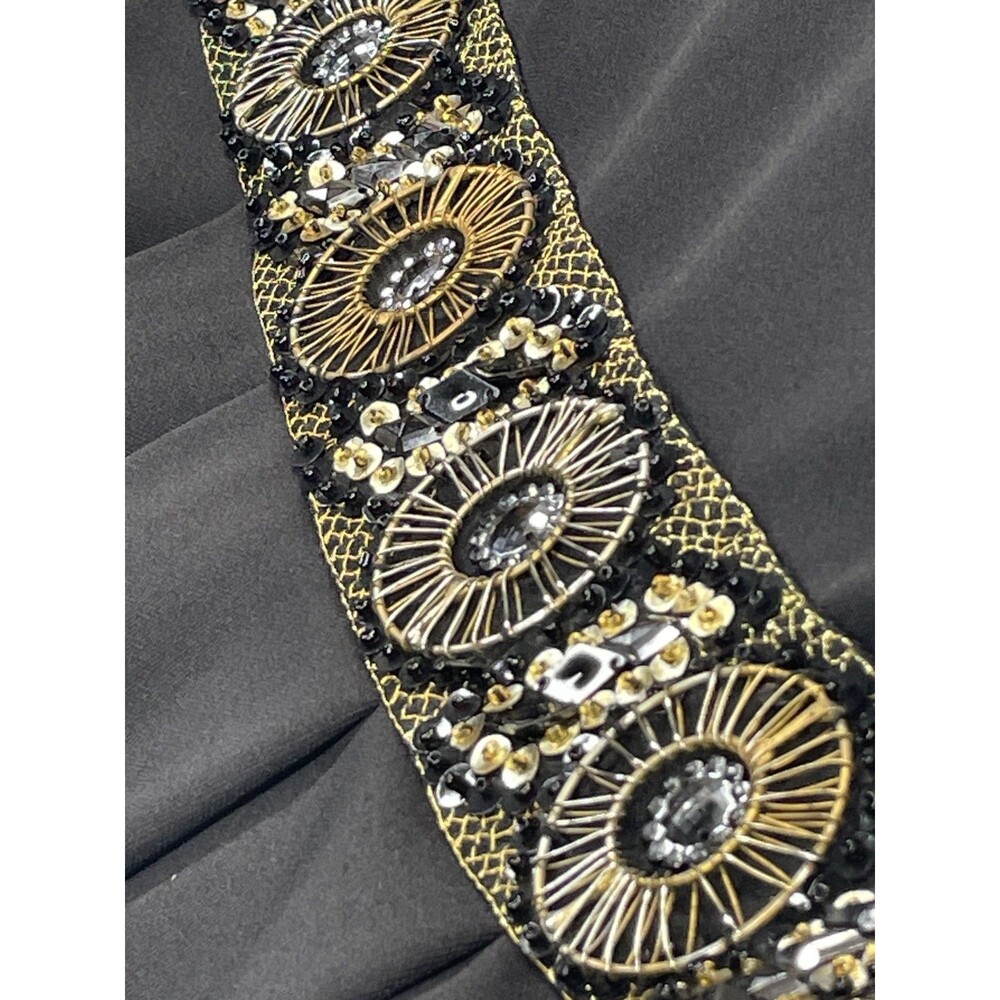 Shasa Embellished Dress Medium Black Semi Formal Party View 4